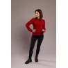 Bequem Pullover 100% Royal Alpaka, leicht, Frauen